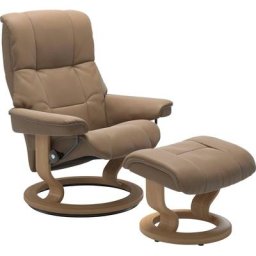 Stressless® Relaxsessel Mayfair (Set, Relaxsessel mit Hocker), mit Hocker, mit Classic Base, Größe S, M & L, Gestell Eiche