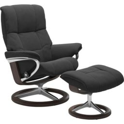 Stressless® Relaxsessel Mayfair (Set, Relaxsessel mit Hocker), mit Hocker, mit Signature Base, Größe S, M & L, Gestell Wenge
