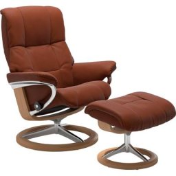 Stressless® Relaxsessel Mayfair (Set, Relaxsessel mit Hocker), mit Hocker, mit Signature Base, Größe S, M & L, Gestell Eiche