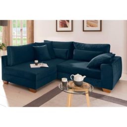 Home affaire Ecksofa Helena Luxus, bis zu 140 kg pro Sitzfläche, incl. 2 Nierenkissen und 3 Zierkissen