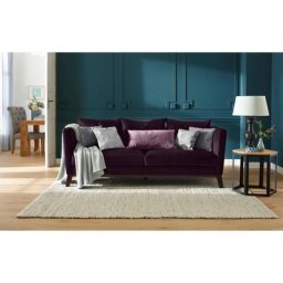 Home affaire 3-Sitzer Kim, mit Holzbeinen und vielen losen Kissen