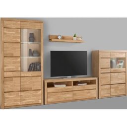 Woltra Wohnwand Silkeborg, (Set, 4-St), teilmassives Holz