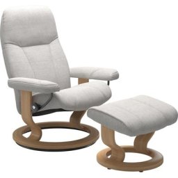 Stressless® Relaxsessel Consul (Set, Relaxsessel mit Hocker), mit Hocker, mit Classic Base, Größe L, Gestell Eiche