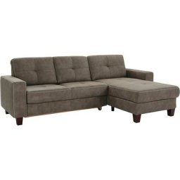 Places of Style Ecksofa Casoria, Recamiere wahlweise mit elektrischer Relaxfunktion, 2-Sitzer-Element