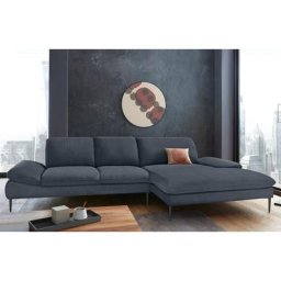 W.SCHILLIG Ecksofa enjoy&MORE, Sitztiefenverstellung, Füße schwarz pulverbeschichtet, Breite 340 cm