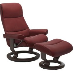 Stressless® Relaxsessel View (Set, Relaxsessel mit Hocker), mit Classic Base, Größe S,Gestell Wenge