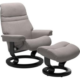 Stressless® Relaxsessel Sunrise (Set, Relaxsessel mit Hocker), mit Classic Base, Größe L, Gestell Schwarz