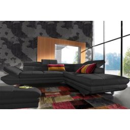 COTTA Polstergarnitur, (Set), Set: Ecksofa, Hocker, Kopfteilverstellung, wahlweise mit Bettfunktion