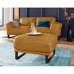 W.SCHILLIG Hocker montanaa, mit Metallkufen in Bronze pulverbeschichtet, Breite 71 cm