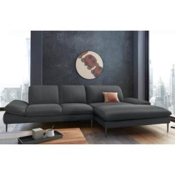 W.SCHILLIG Ecksofa enjoy&MORE, Sitztiefenverstellung, Füße schwarz pulverbeschichtet, Breite 340 cm