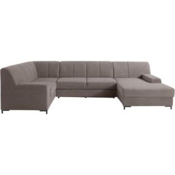 DOMO collection Wohnlandschaft Ledas, mit extrabreiten Armteilen, wahlweise mit Bettfunktion