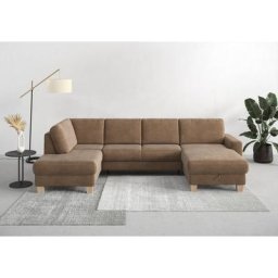 Home affaire Wohnlandschaft Summer, mit oder ohne Bettfunktion und Bettkasten, Cord-Bezug
