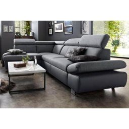 exxpo - sofa fashion Ecksofa, mit Ottomane und wahlweise mit Bettfunktion und Bettkasten