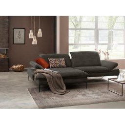 W.SCHILLIG Ecksofa enjoy&MORE, Sitztiefenverstellung, Füße schwarz pulverbeschichtet, Breite 294 cm