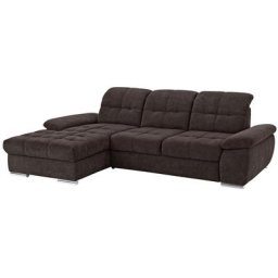 Home affaire Ecksofa Lotus Luxus, Recamierenabschluß in vielen Varianten, incl. 3x Sitztiefenverstellung