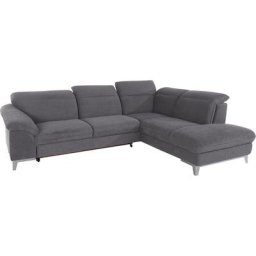 COTTA Polstergarnitur, (Set), Set: bestehend aus Ecksofa und Hocker, Ecksofa wahlweise Bettfunktion