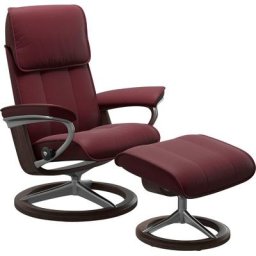 Stressless® Relaxsessel Admiral (Set, Relaxsessel inkl. Hocker), mit Signature Base, Größe M & L, Gestell Wenge