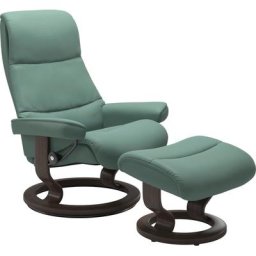 Stressless® Relaxsessel View (Set, Relaxsessel mit Hocker), mit Classic Base, Größe L,Gestell Wenge