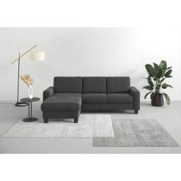Home affaire Ecksofa Summer, mit Recamiere, mit oder ohne Bettfunktion und Bettkasten, Cord-Bezug