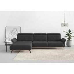 Places of Style Ecksofa Fjord, massiv, wahlweise mit Armlehnfunktion, Kopf- Sitztiefenverstellung