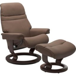 Stressless® Relaxsessel Sunrise (Set, Relaxsessel mit Hocker), mit Classic Base, Größe M, Gestell Wenge