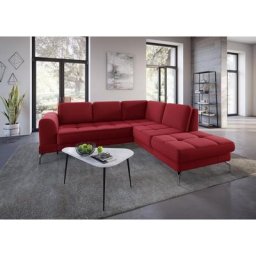 sit&more Ecksofa Bendigo V, inklusive Sitztiefenverstellung, Bodenfreiheit 15 cm, in 2 Fußfarben