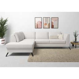 sit&more Ecksofa, inklusive Sitztiefenverstellung, wahlweise mit Bettfunktion, 15cm hoch