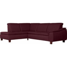 Max Winzer® Ecksofa Alessio, mit abgerundeter Rückenlehne, Ottomane wahlweise links oder rechts