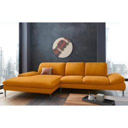 W.SCHILLIG Ecksofa enjoy&MORE, Sitztiefenverstellung, Füße schwarz pulverbeschichtet, Breite 340 cm
