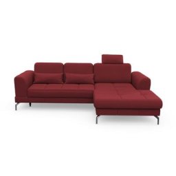 sit&more Ecksofa Bendigo V, inklusive Sitztiefenverstellung, Bodenfreiheit 15 cm, 2 Fußfarben