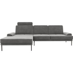 GALLERY M branded by Musterring Ecksofa Viola, mit Sitztiefenverstellung, mit Metallfüßen, inklusive Kopfstütze