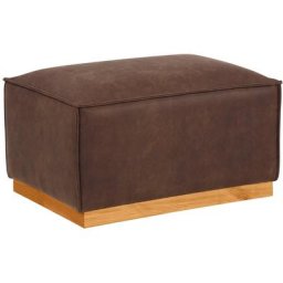 Home affaire Hocker Terry, mit offener Kedernaht und Holzuntergestell