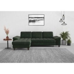 sit&more Ecksofa, Recamiere, mit oder ohne Bettfunktion, Bettkasten, Füße wengefarben