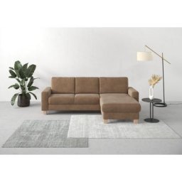 Home affaire Ecksofa Summer, mit Recamiere, mit oder ohne Bettfunktion und Bettkasten, Cord-Bezug