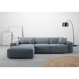 andas Ecksofa Glimminge, Breite 294, auch in Breitcord + Easy care-Bezug, Zierkissen