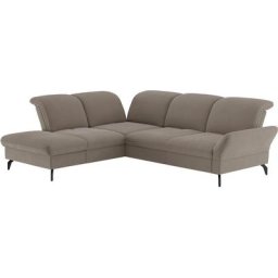 sit&more Ecksofa, Wahlweise mit Bett-, Kopfteil - und Armlehnfunktion, sowie Stauraum