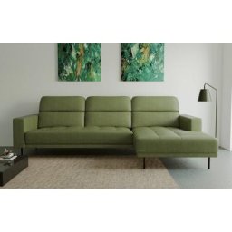 Places of Style Ecksofa Cigliano, mit Kopfteilverstellung, in zwei Bezugsqualitäten