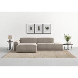TRENDMANUFAKTUR Ecksofa Braga, 2 Teile, in moderner Optik, mit hochwertigem Kaltschaum, in Cord bestellbar
