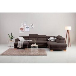 Home affaire Wohnlandschaft, mit Kopfteilverstellung, wahlweise mit Bettfunktion + Bettkasten
