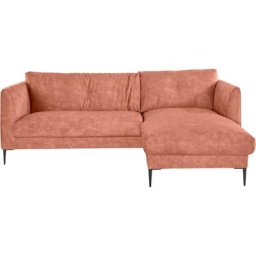 Leonique Ecksofa, extra hohe Füße aus Metall, auch für kleinere Räume geeignet