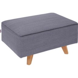 TOM TAILOR Hocker NORDIC CHIC, mit Kedernaht, Breite 85 cm, Füße Buche natur