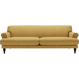 LOVI Sofa Ginger, 3-Sitzer, Füße Buche schwarz, Sitzunterfederung mit Polsterunterlage