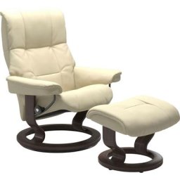 Stressless® Relaxsessel Mayfair (Set, Relaxsessel mit Hocker), mit Hocker, mit Classic Base, Größe S, M & L, Gestell Wenge