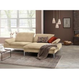 W.SCHILLIG Ecksofa enjoy&MORE, mit Sitztiefenverstellung, Füße silber matt, Breite 294 cm