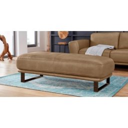 W.SCHILLIG Hocker montanaa, mit Metallkufen in Bronze pulverbeschichtet, Breite 141 cm