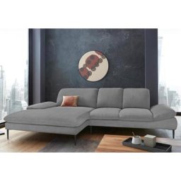 W.SCHILLIG Ecksofa enjoy&MORE, Sitztiefenverstellung, Füße schwarz pulverbeschichtet, Breite 310 cm