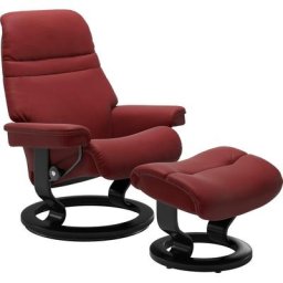 Stressless® Relaxsessel Sunrise (Set, Relaxsessel mit Hocker), mit Classic Base, Größe S, Gestell Schwarz