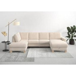 Home affaire Wohnlandschaft Summer, mit oder ohne Bettfunktion und Bettkasten, Cord-Bezug