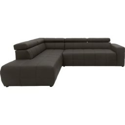 DOMO collection Ecksofa Brandon, inklusive Kopfteilverstellung, wahlweise mit Sitztiefenverstellung