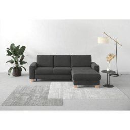 Home affaire Ecksofa Summer, mit Recamiere, mit oder ohne Bettfunktion und Bettkasten, Cord-Bezug